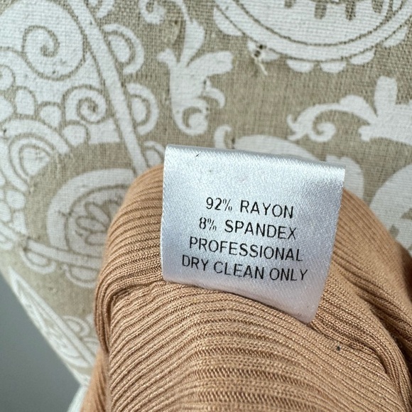 Torn By Ronny Kobo Size Small Blouson Dress Ruched Bodycon Skirt Ribbed - Picture 6 of 6